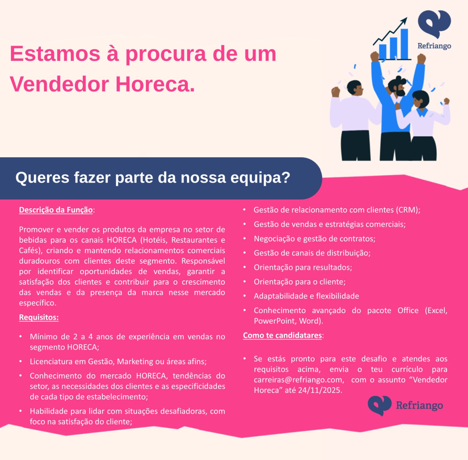 Vendedor HORECA Refriango